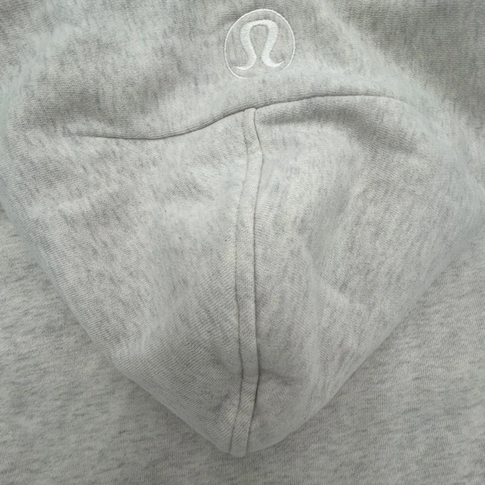 Lululemon Scuba Oversized Hoodie Heathered Core Ultra Light Grey M/L LW3IUJS